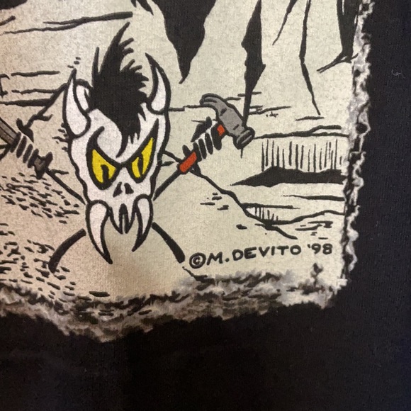 Vintage / 98 Metallica in Club Harley Davidson L - Picture 5 of 10